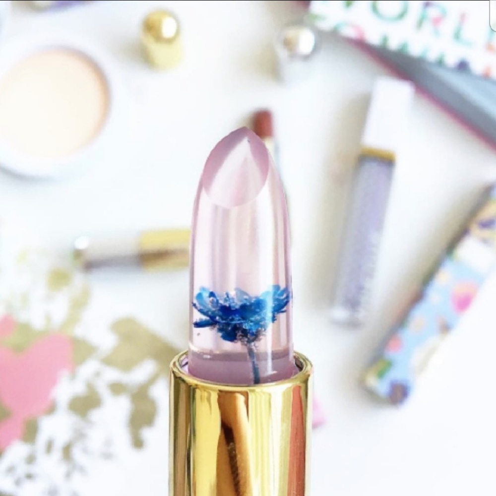 ❇️BLUE Winky Lux Flower Lip Balm NWT - Picture 2 of 8